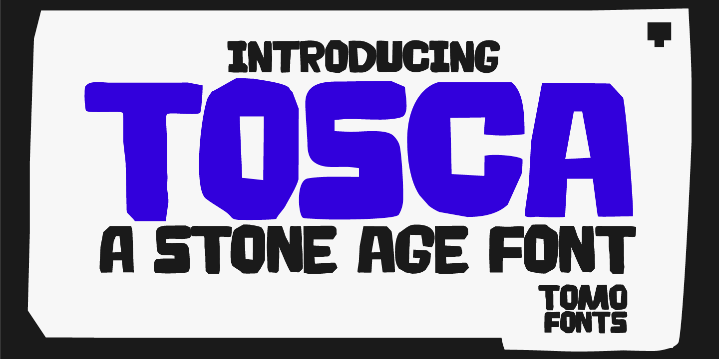 Przykładowa czcionka TOMO Tosca #11